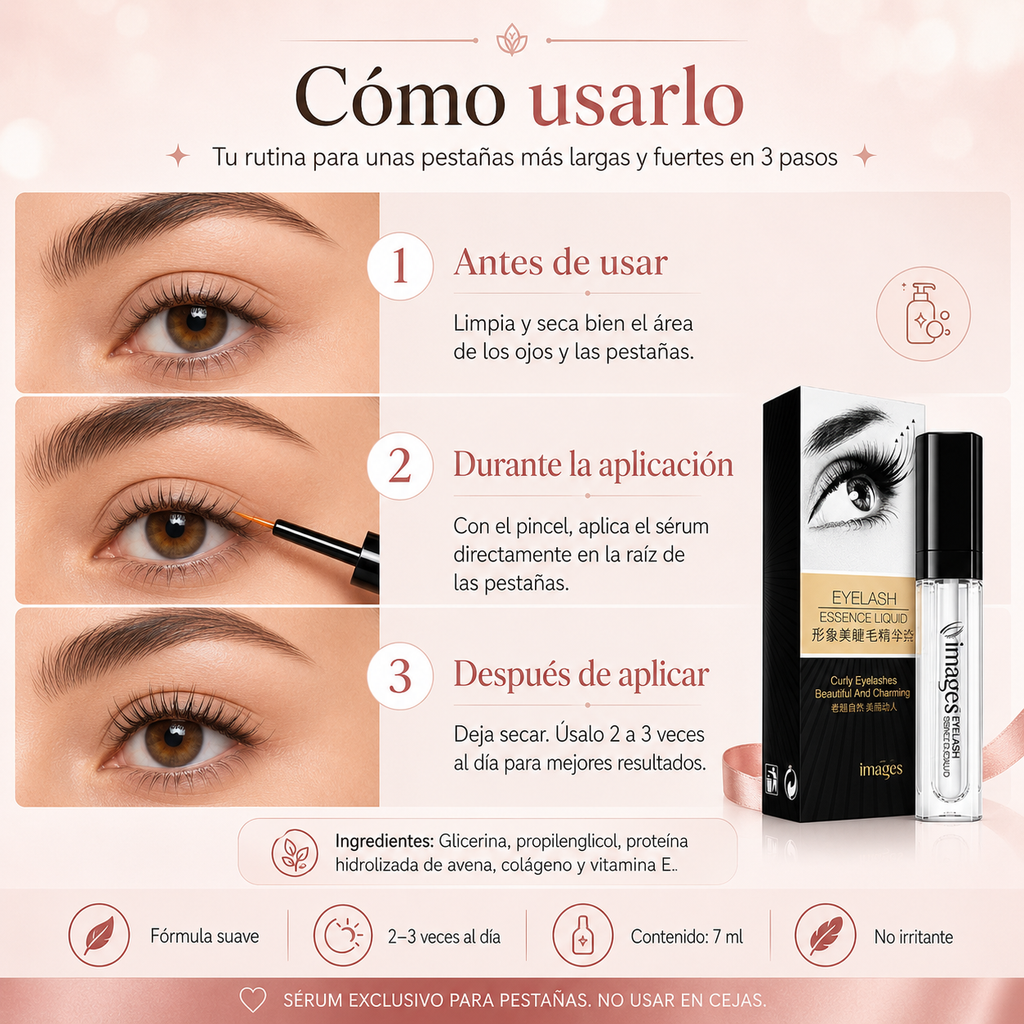 Serum Alargador cejas pestaña crecimient