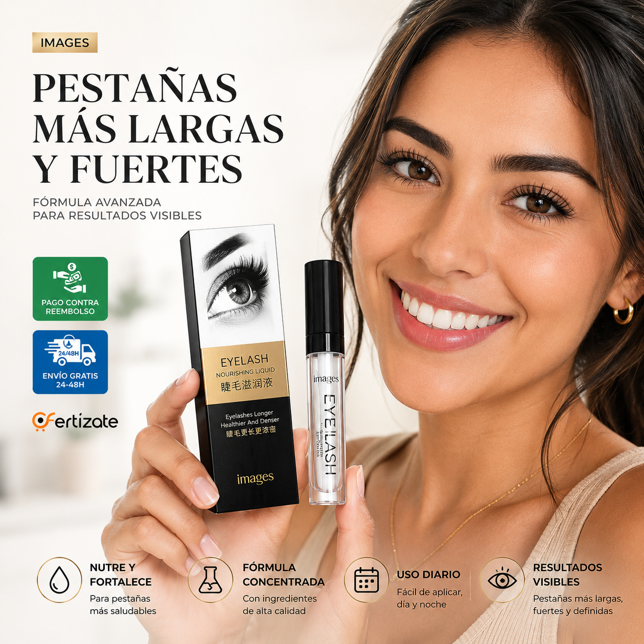 Serum Alargador cejas pestaña crecimient